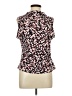 Calvin Klein Red Short Sleeve Blouse Size L - photo 1