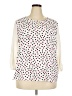 Van Heusen Polka Dots Ivory Sleeveless Blouse Size XXL - photo 1