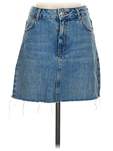 Topshop Denim Skirt (view 1)