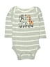 Gerber Graphic Gray Long Sleeve Onesie 9-12 MO / 12 MO - photo 1