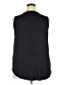 Papermoon 100% Polyester Floral Black Sleeveless Blouse Size 2X - photo 2