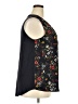 Papermoon 100% Polyester Floral Black Sleeveless Blouse Size 2X - photo 4