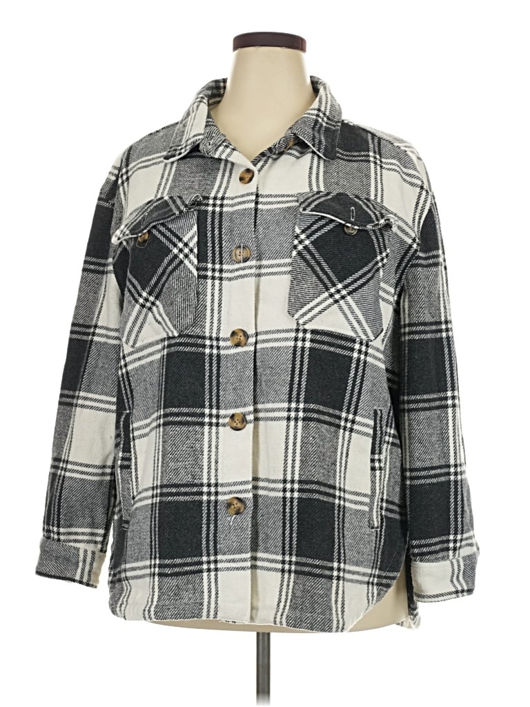 Pre-owned Assorted Brands Jacket In Gray