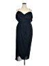 City Chic 100% Polyester Blue Cocktail Dress Size 18 Plus (M) - photo 1