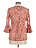 NY Collection Orange 3/4 Sleeve Blouse Size M - photo 2