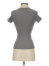 Naked Wardrobe Gray Short Sleeve Turtleneck Size XXS - XS - photo 2