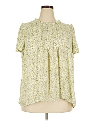 Rose + Olive Short Sleeve Blouse (view 1)