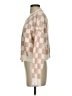 Debut 100% Polyester Checkered-gingham Ivory Pullover Sweater Size S - photo 5