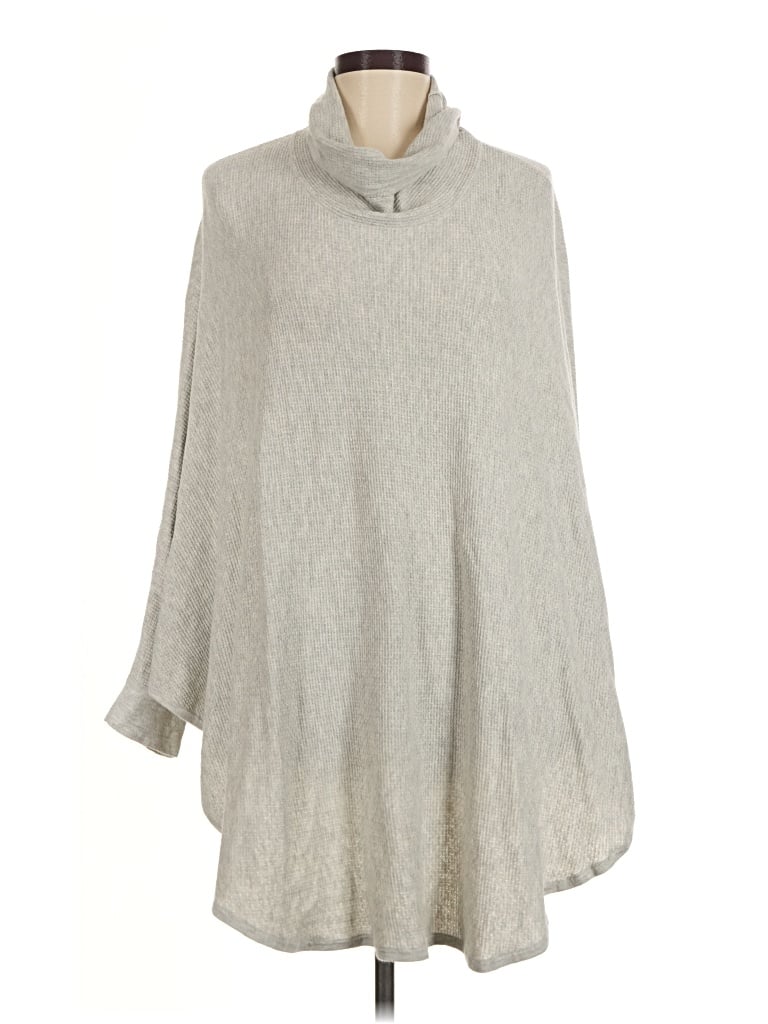Pre-owned Purejill Poncho In Silver