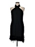 August Silk Black Cocktail Dress Size 6 - photo 1