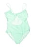 Assorted Brands Solid Green One Piece Swimsuit Size 1X - photo 1