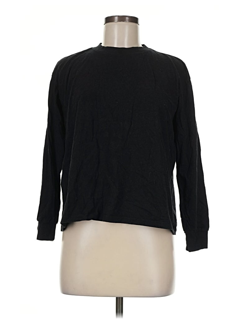 Pre-owned Negative 3/4 Sleeve T-shirt In Black