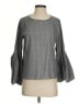 Zara Gray Long Sleeve Blouse Size S - photo 1