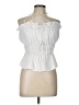 Topshop 100% Polyester White Sleeveless Blouse Size 10 - photo 1