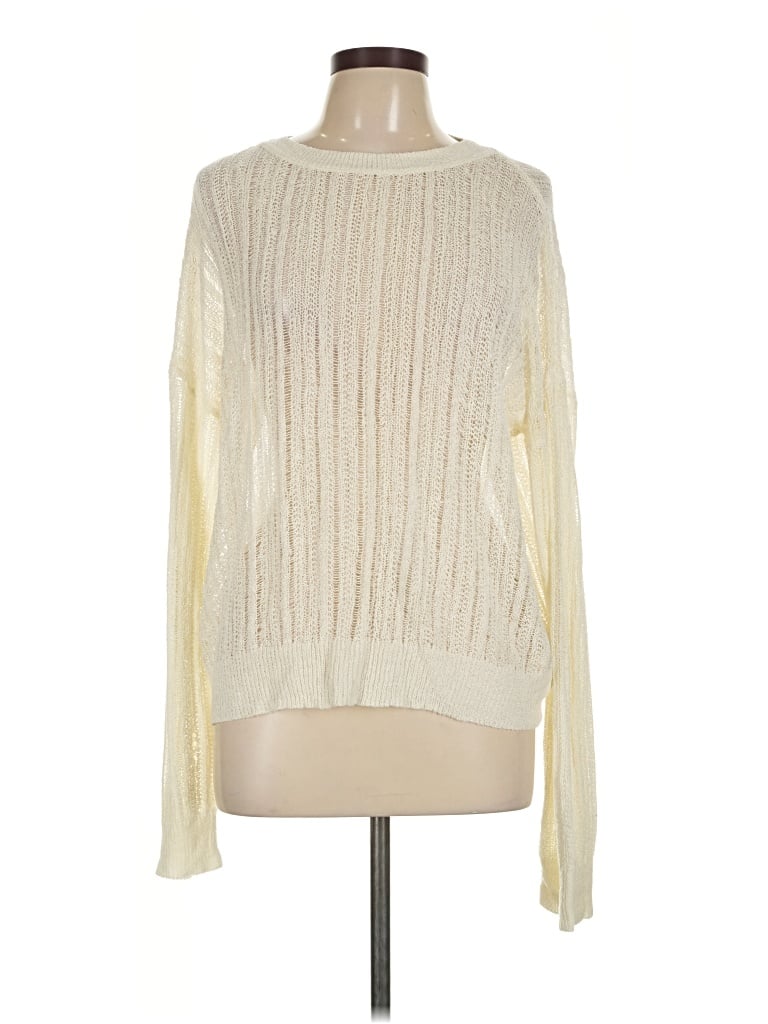 Pre-owned Double Zero Pullover Sweater In Ivory