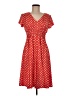 Perceptions Polka Dots Red Casual Dress Size M - photo 1