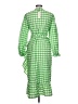 Never Fully Dressed Checkered-gingham Green Casual Dress Size 10 Petite - photo 2