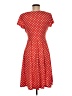 Perceptions Polka Dots Red Casual Dress Size M - photo 2