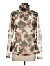 DKNY Camo Green Long Sleeve Blouse Size M - photo 1