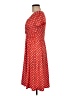 Perceptions Polka Dots Red Casual Dress Size M - photo 5