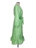 Never Fully Dressed Checkered-gingham Green Casual Dress Size 10 Petite - photo 4