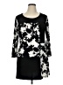 Style&Co Graphic Black Casual Dress Size XL - photo 1