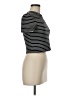 Alice + Olivia Stripes Black Short Sleeve Turtleneck Size M - photo 4