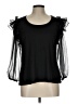 Cato Black 3/4 Sleeve Blouse Size L - photo 1