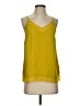 Chelsea28 100% Polyester Yellow Sleeveless Blouse Size S - photo 1
