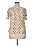 Les Serein Polka Dots Tan Short Sleeve Top Size XL - photo 1