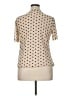 Les Serein Polka Dots Tan Short Sleeve Top Size XL - photo 2