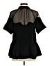 Opening Ceremony 100% Polyester Black Short Sleeve Blouse Size 6 - photo 2