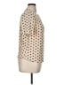 Les Serein Polka Dots Tan Short Sleeve Top Size XL - photo 4
