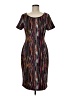 metaphor Graphic Brown Cocktail Dress Size M - photo 1