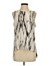Parker 100% Silk Ivory Sleeveless Silk Top Size S - photo 1