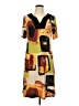 Assorted Brands 100% Polyester Graphic Yellow Casual Dress Size L - photo 1