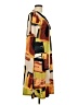 Assorted Brands 100% Polyester Graphic Yellow Casual Dress Size L - photo 4