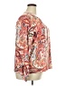 NY Collection Paisley Orange 3/4 Sleeve Blouse Size 2X - photo 4