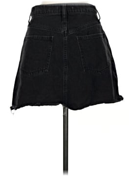 Madewell Denim Frisco Mini Skirt in Lunar Wash (view 2)