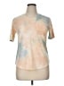 Zyia Active Tie-dye Tan Short Sleeve T-Shirt Size XL - photo 1