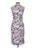 Bebe Print Purple Cocktail Dress Size 8 - photo 1