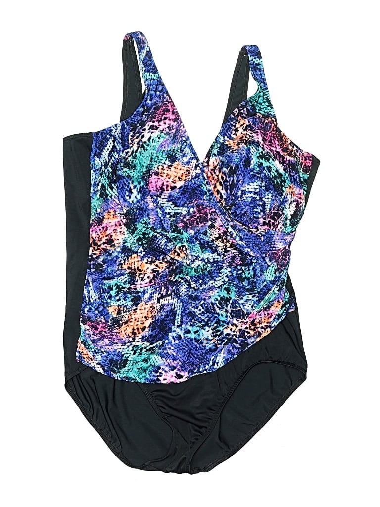 Pre-owned Trimshaper One Piece Swimsuit In Black