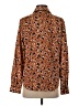 Maison d' Amelie Animal Print Brown Long Sleeve Button-Down Shirt Size S - photo 2