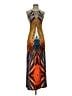 Venus Graphic Orange Cocktail Dress Size S - photo 1