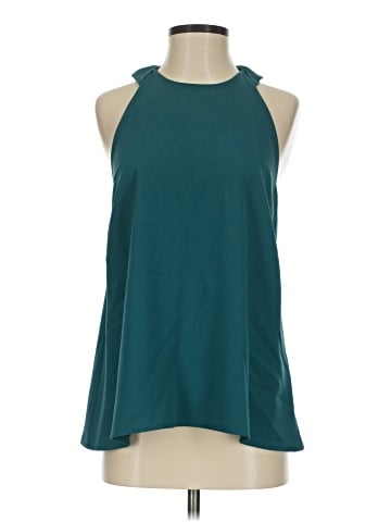 Olivia Grey Sleeveless Blouse (view 1)