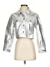 jules kae 100% Polyester Metallic Silver Jacket Size XS - photo 1