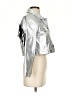 jules kae 100% Polyester Metallic Silver Jacket Size XS - photo 4