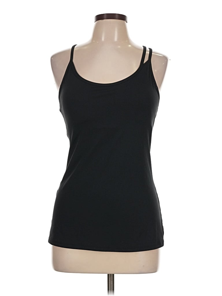 Pre-owned Fabletics Tank Top Black Halter Neckline Tops