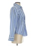 L.L.Bean Stripes Blue Long Sleeve Button-Down Shirt Size S - photo 4