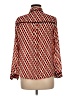 MICHAEL Michael Kors 100% Polyester Houndstooth Red Long Sleeve Blouse Size M (petite) - photo 2